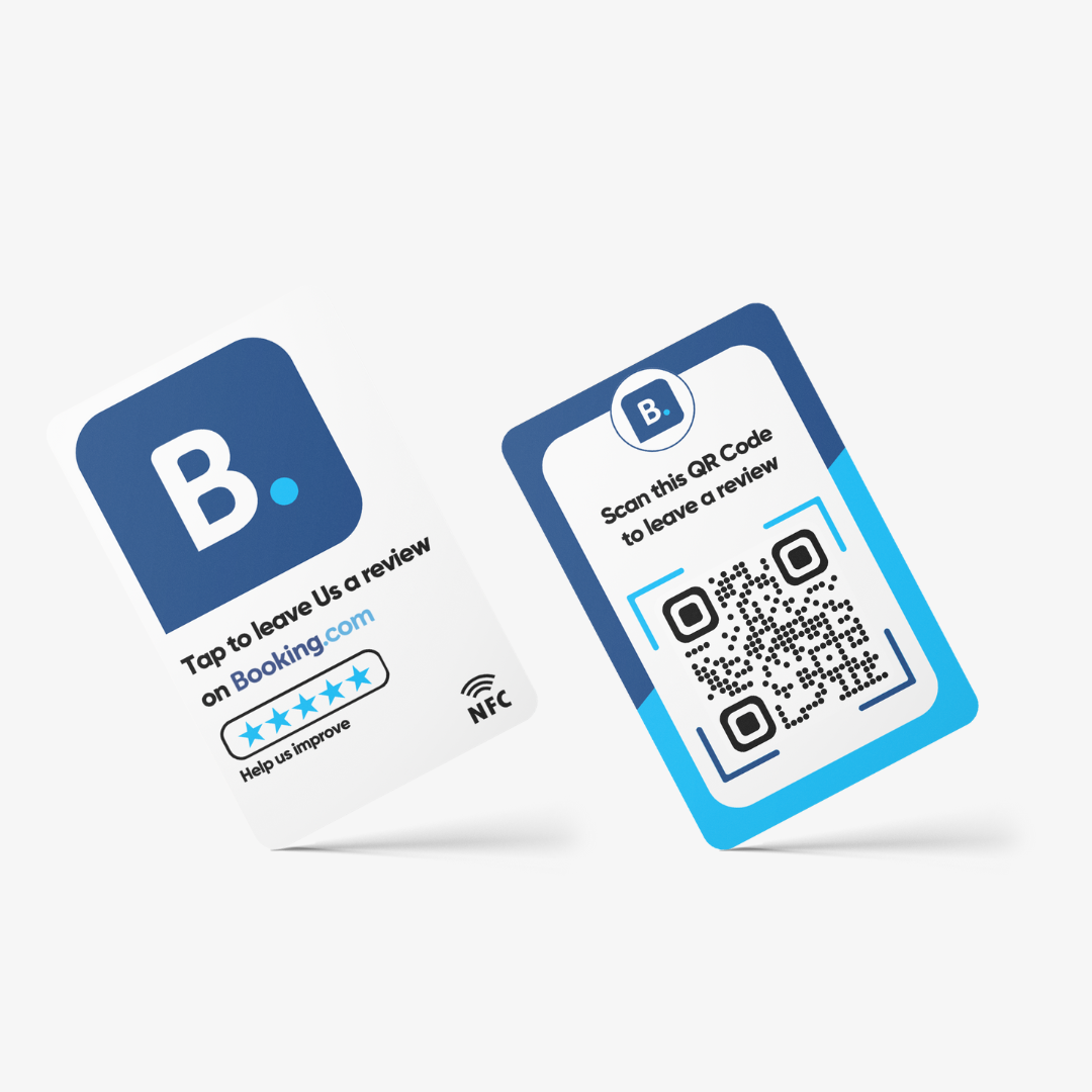 Booking.com NFC & QR Review Card