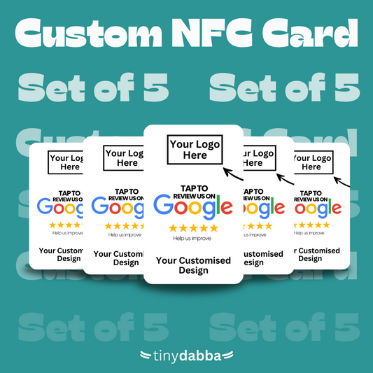 Custom NFC Card With Your Brand Logo Set of 5