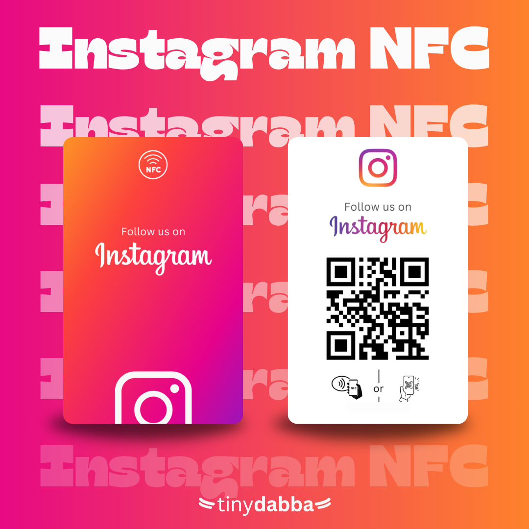 Instagram NFC & QR Card