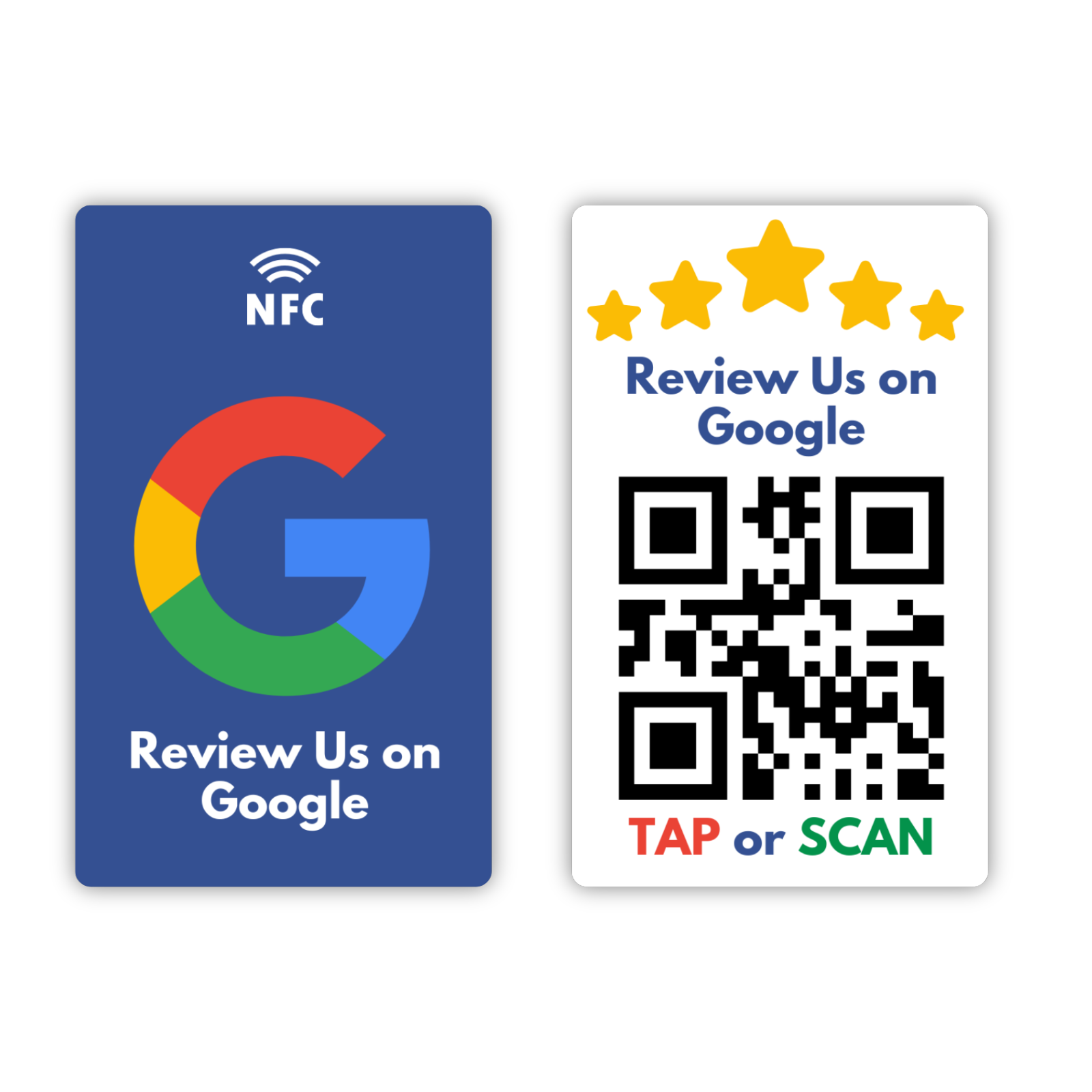 Google Review NFC Card (Blue)