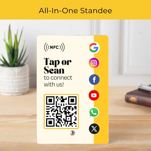 NFC Standee with QR Code | UV Printed