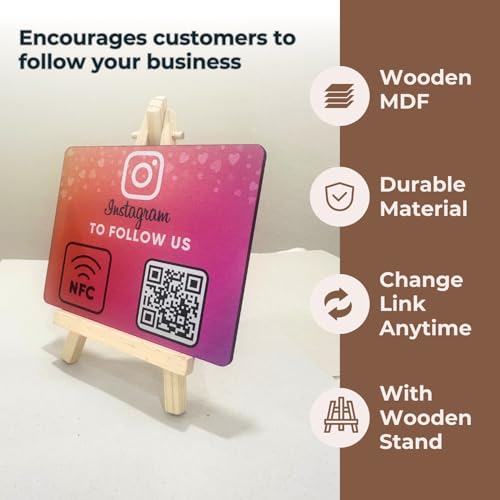 NFC Standee with QR Code | UV Printed