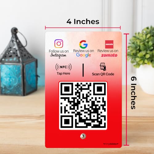 NFC Standee with QR Code | UV Printed