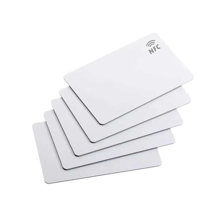 tinydabba 5 PCS NFC Cards With NTAG | Blank White PVC Printable | UV or Thermal Printing Only | Set of 5 NFC Card