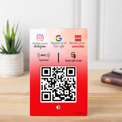 NFC Standee with QR Code | UV Printed