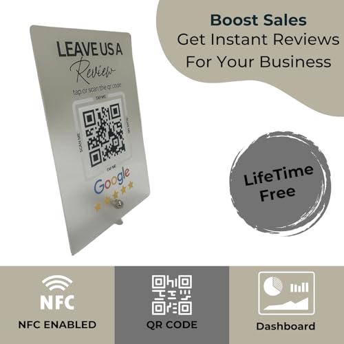 NFC Standee with QR Code | UV Printed