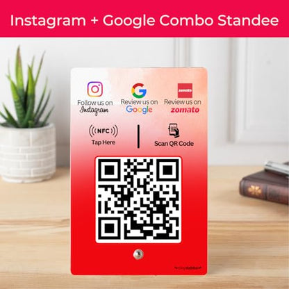 NFC Standee with QR Code | UV Printed