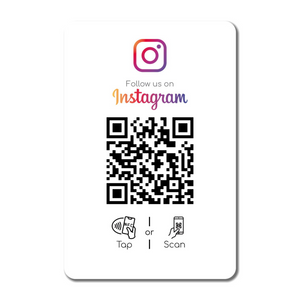 Instagram NFC & QR Card