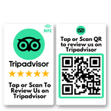 Tripadvisor NFC Review Card with QR