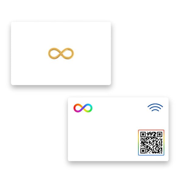 tinydabba NFC & QR-Enabled Business Card | Smart Digital Visiting Card for Instant Contact Sharing | Lifetime Free | Dashboard Access (White)