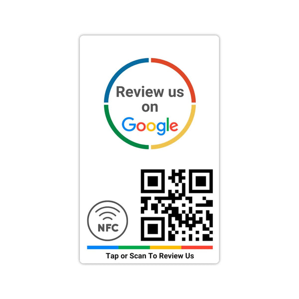 Review NFC Card with sticker | Instant Reviews | Lifetime Free | unlimited Tap & Scan