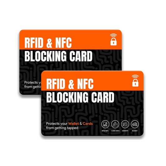 NFC Blocking Cards (2-Pack) | Ultra Thin Contactless Card Protector