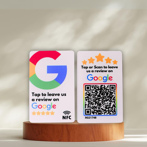 tinydabba Review NFC Card | Along with QR Code | Boost Business Reviews with Tap or Scan | Pre-Configured PVC Card | Works with any NFC-Enabled Smartphone | With Dashboard