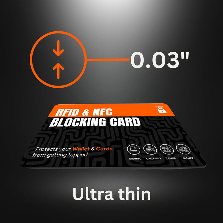 tinydabba NFC Blocking Cards (2-Pack) | Ultra Thin Contactless Card Protector for Wallets & Passport Holders | Perfectly fits in Any Wallet or Purse | Men & Women | Smart & Slim fits in Wallet/Purse