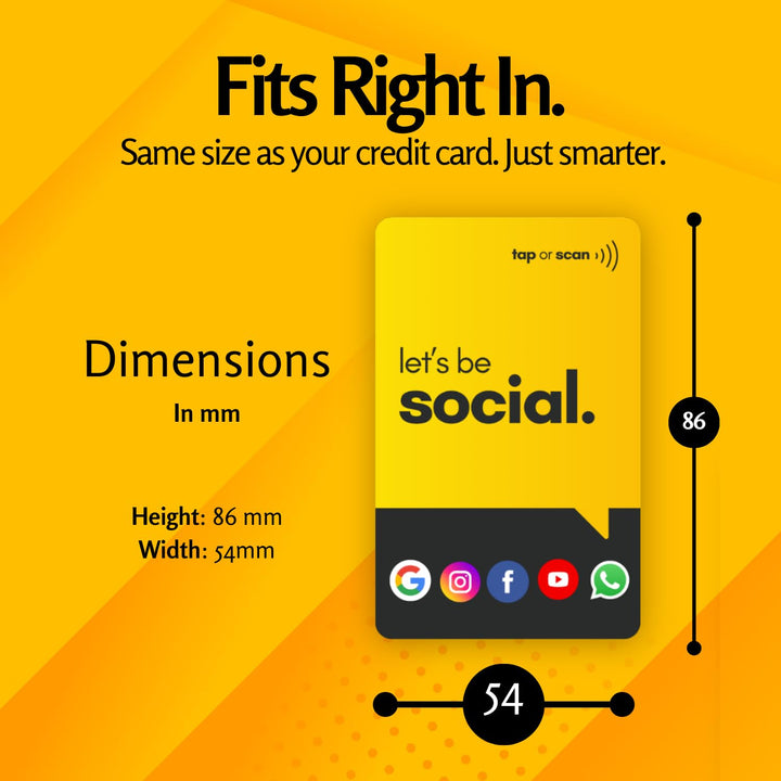 tinydabba Social Media Card | Share Bio Link Instantly | Boost Reach | No App Needed