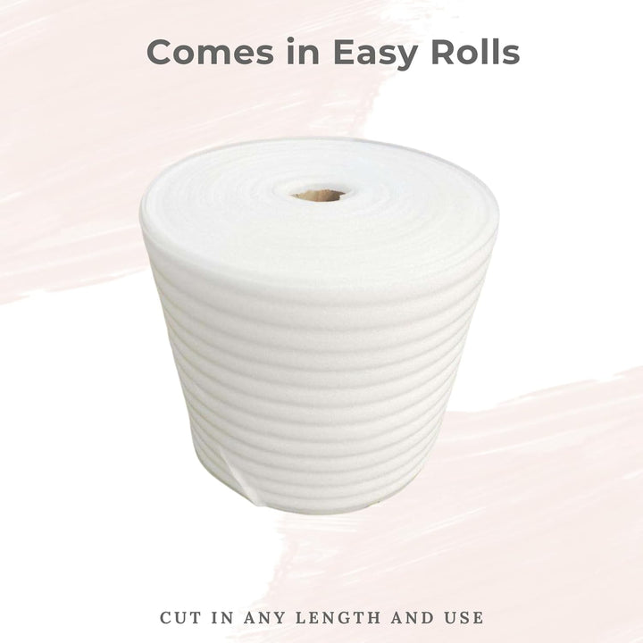 tinydabba 2MM EPE Foam Wrap | Packing Roll | 1 feet by 20 feet long roll | 6 Meter Roll