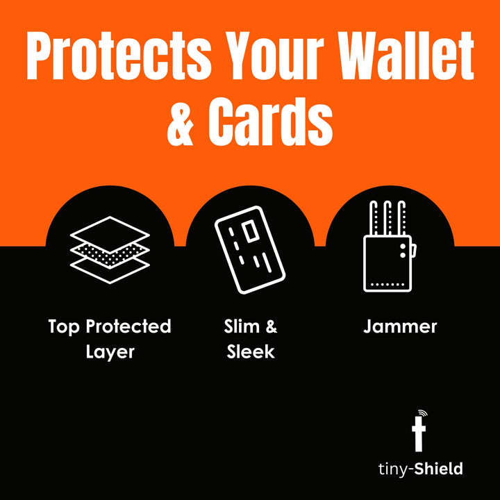 tinydabba NFC Blocking Cards (2-Pack) | Ultra Thin Contactless Card Protector for Wallets & Passport Holders | Perfectly fits in Any Wallet or Purse | Men & Women | Smart & Slim fits in Wallet/Purse