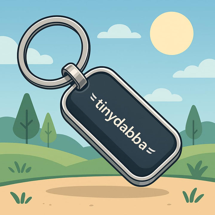 tinydabba Custom Engraved Metal Keychain – Personalized Laser Engraving with Logo or Name, Premium Durable Stainless Steel Key Ring for Corporate Gifts, Promotions & Personal Use