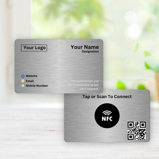 Custom Metal NFC & QR-Enabled Digital Visiting Card