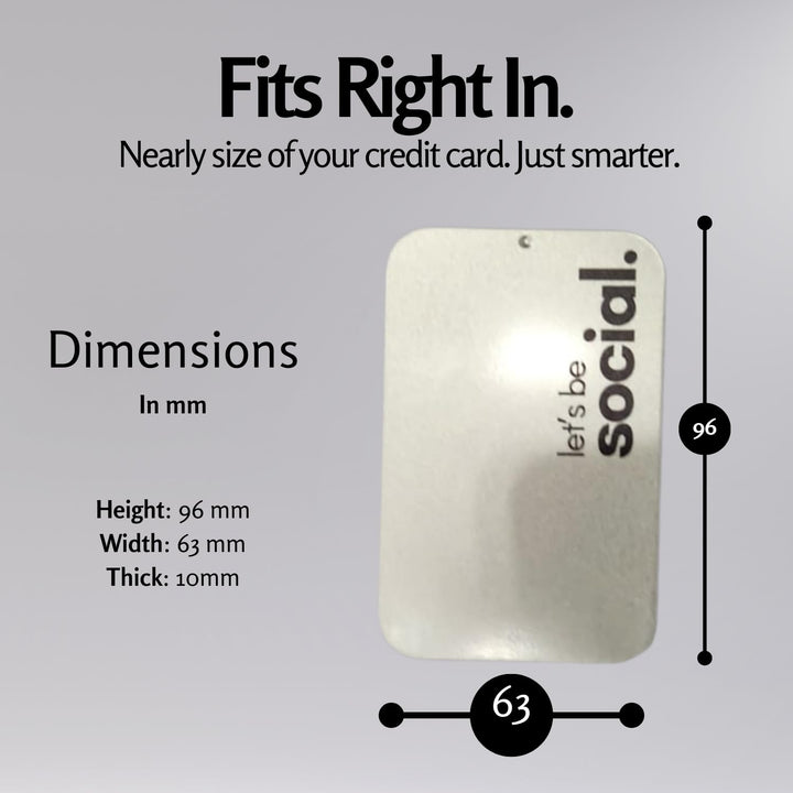 tinydabba Metal Visiting Card Holder | Slide Tin Card Case | Premium Minimal Design | Pocket-Sized | Holds Business Cards, Credit Cards, Cash & More | Sleek Silver Finish | Gift for Him