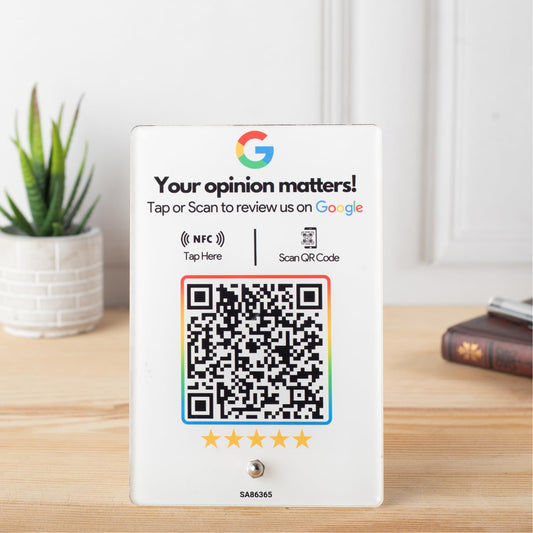 NFC Standee with QR Code | UV Printed