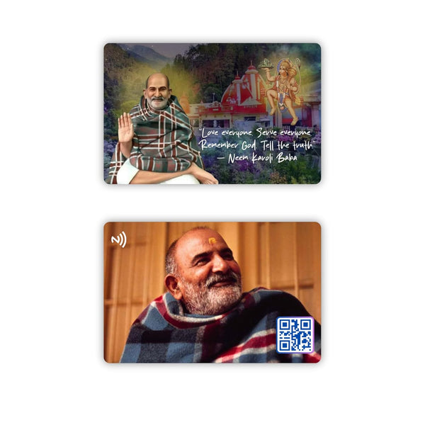 Neem Karoli Baba Card | NFC and QR Enabled | Bhajan & Aarti | Best Spiritual Gift