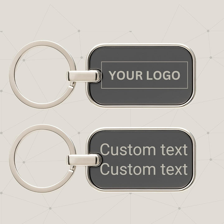 tinydabba Custom Engraved Metal Keychain – Personalized Laser Engraving with Logo or Name, Premium Durable Stainless Steel Key Ring for Corporate Gifts, Promotions & Personal Use
