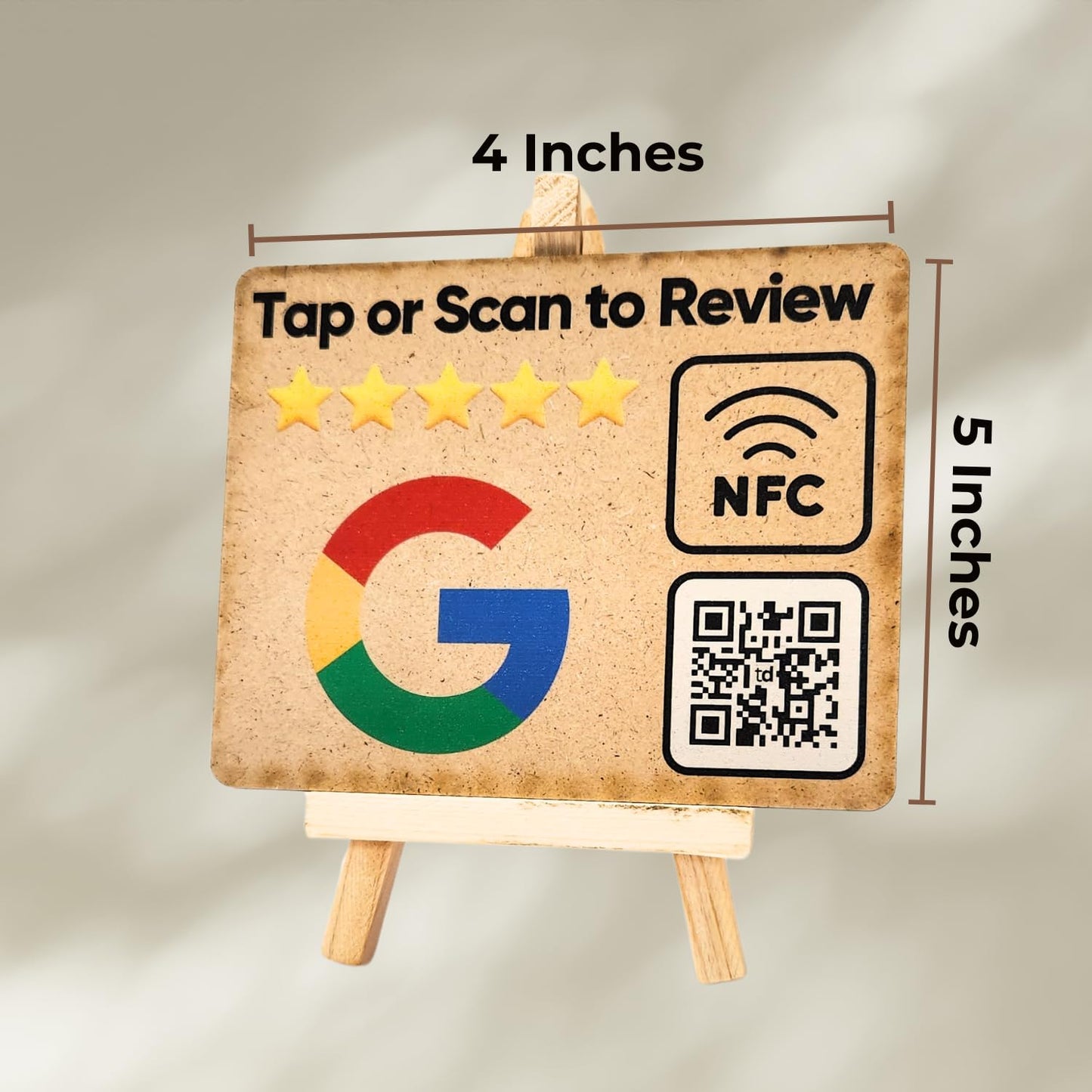 NFC Standee with QR Code | UV Printed