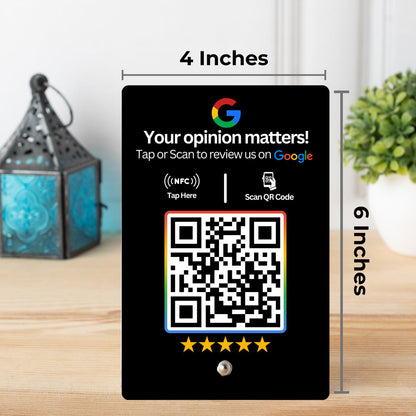 NFC Standee with QR Code | UV Printed