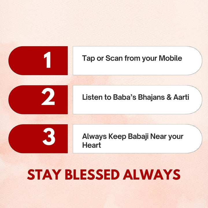 Neem Karoli Baba Card | NFC and QR Enabled | Bhajan & Aarti | Best Spiritual Gift