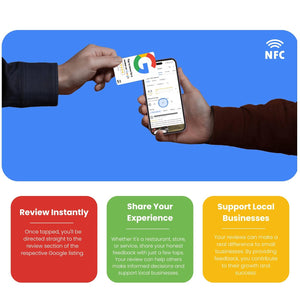 Google Review NFC Card - Pack of 10 Cards