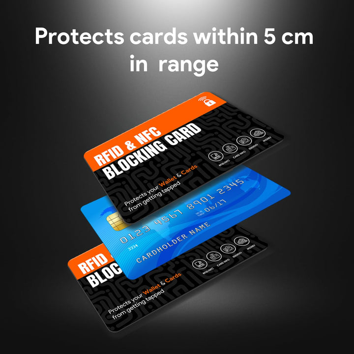 tinydabba NFC Blocking Cards (2-Pack) | Ultra Thin Contactless Card Protector for Wallets & Passport Holders | Perfectly fits in Any Wallet or Purse | Men & Women | Smart & Slim fits in Wallet/Purse