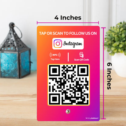 NFC Standee with QR Code | UV Printed