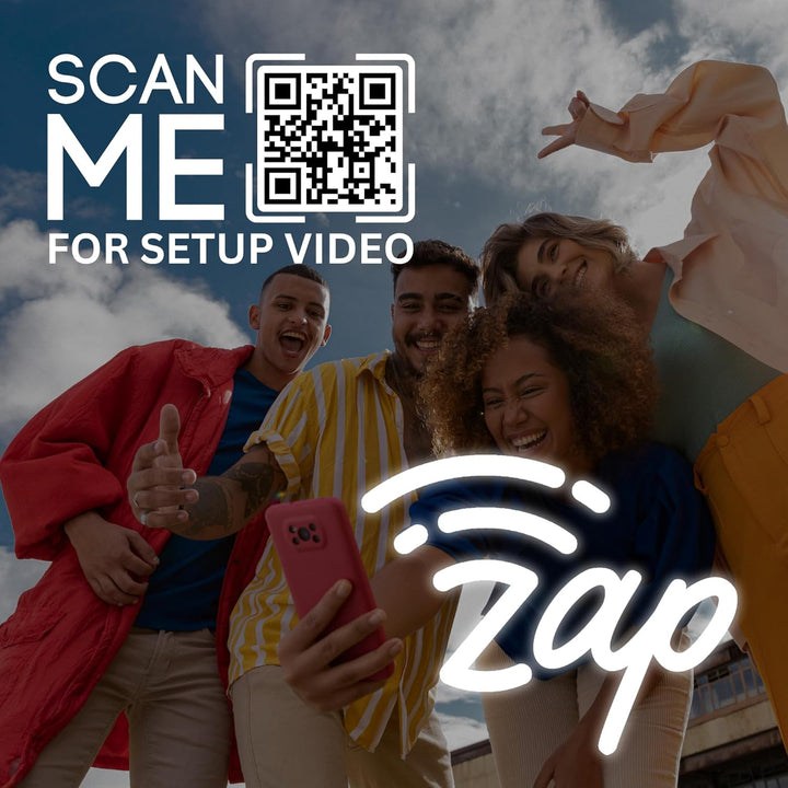 tinydabba Zap NFC Smart Digital Business Card – Tap to Share Contact & Social Media Instantly | No App Needed | QR + NFC Card | Reusable Contactless Networking Card | Wooden | Bamboo